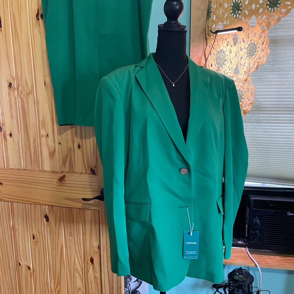 Bershka Bold Green Blazer